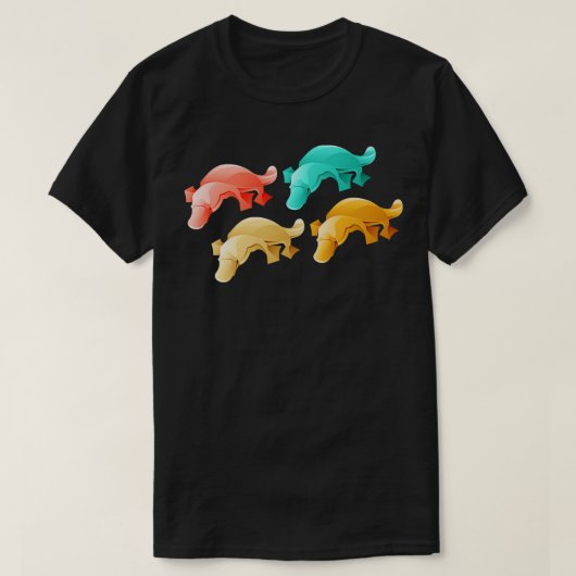 動物園の動物ギフトオーストラリアのカモノハシ Tシャツ (デザイン正面)