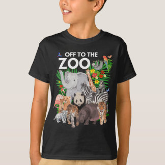 動物園の動物サファリパーティーZで1日 Tシャツ