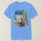 動物園の動物サファリパーティーZで1日 Tシャツ (デザイン正面)