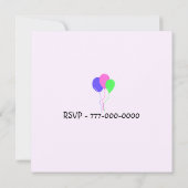 動物園の動物パーティの招待状 招待状 (裏面)