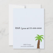 動物園の動物パーティの招待状 招待状 (裏面)