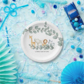 動物園の動物ベビースシャワー紙プレート ペーパープレート (パーティー)