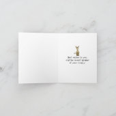 動物園の動物新生児おめでとう カード (内部)