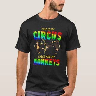 動物園の動物 これが私のサーカス これが私の猿 Tシャツ