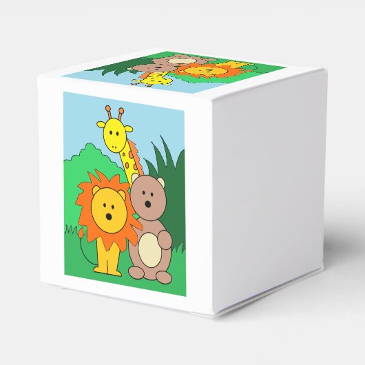 「動物園の動物」のお願い箱 フェイバーボックス (裏面サイド)