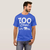 動物園の動物 クマ チーター 象 動物園の家族 Tシャツ (正面フル)
