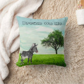 動物園の動物/ゼブラキッズベッドルーム装飾用クッション クッション (ブランケット)