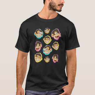 動物園の動物 チンパンジー かわいい猿 Tシャツ