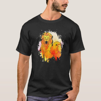 動物園の動物 ライオン アフリカ サファリ 動物 ライオン Tシャツ