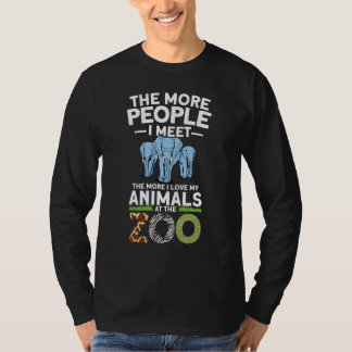 動物園の動物 動物園の飼育員 Tシャツ