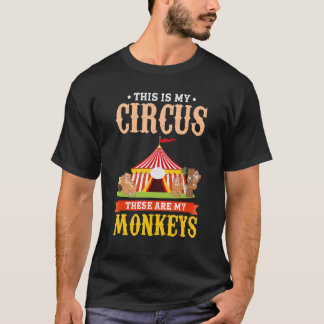 動物園の動物 私のサーカス 私のサル Tシャツ