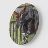 動物園の壁掛け時計のオカピ ラージ壁時計 (傾斜)