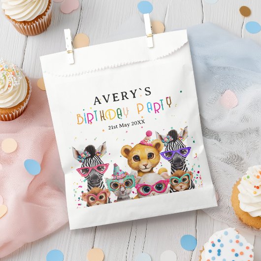 動物園の子供の誕生日 フェイバーバッグ