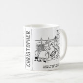 動物園の家族。パパワニに飲み込まれる コーヒーマグカップ (正面右)