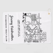 動物園の家族。パパワニに飲み込まれる ゴルフタオル (横)