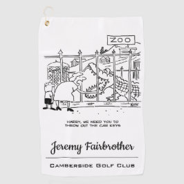 動物園の家族。パパワニに飲み込まれる ゴルフタオル