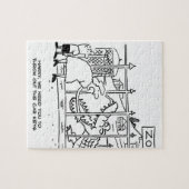 動物園の家族。パパワニに飲み込まれる ジグソーパズル (横)