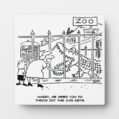 動物園の家族。パパワニに飲み込まれる フォトプラーク (正面)