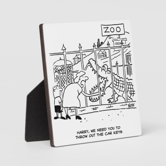 動物園の家族。パパワニに飲み込まれる フォトプラーク (正面)