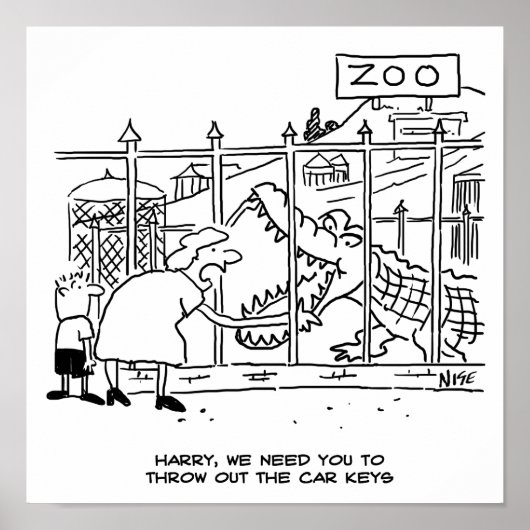 動物園の家族。パパワニに飲み込まれる ポスター (正面)