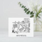 動物園の家族。パパワニに飲み込まれる ポストカード (スタンド正面)