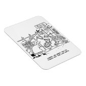 動物園の家族。パパワニに飲み込まれる マグネット (右側)