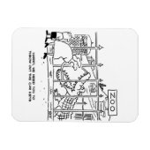 動物園の家族。パパワニに飲み込まれる マグネット (横)