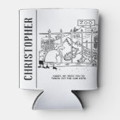 動物園の家族。パパワニに飲み込まれる 缶クーラー (正面)