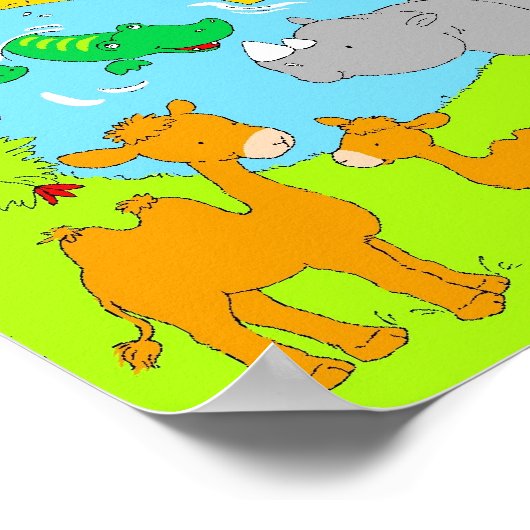 動物園の様子 ポスター (角)