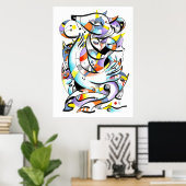 動物園の水の色 ポスター (ホームオフィス)