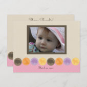 動物園の点etteの写真はノート感謝していしています ノートカード (正面/裏面)