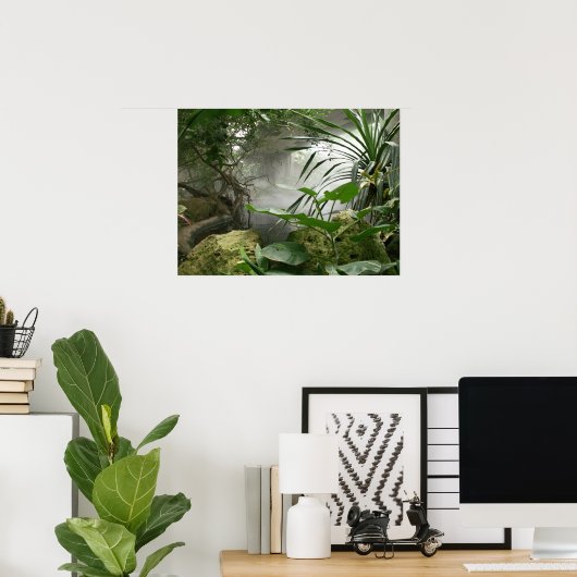 動物園の熱帯雨林の展示ポスター ポスター (ホームオフィス)