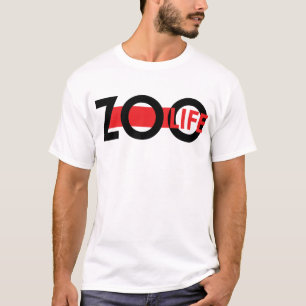 動物園の生命赤 Tシャツ