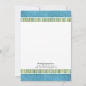 動物園の誕生日パーティーへの招待状 招待状 (裏面)