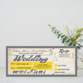 動物園の野性生物動物の結婚式招待状のチケット 招待状 (スタンド正面)