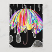 動物園の雨の日 ポストカード (正面)