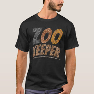 動物園の飼育員アフリカのサバンナ動物の愛動物園飼育員 Tシャツ