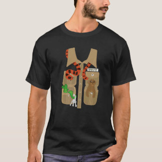 動物園の飼育員ハロウィンコスチュームDIYジャングルサファリ大人用 Tシャツ