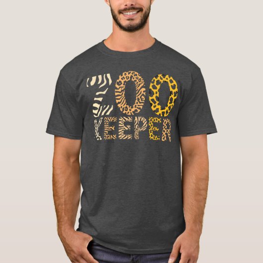 動物園の飼育員 動物園 動物 サファリ 飼育員 Tシャツ (正面)