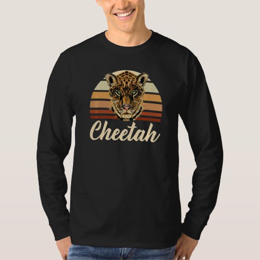 動物園の飼育員 動物 チーター 3 Tシャツ (正面)