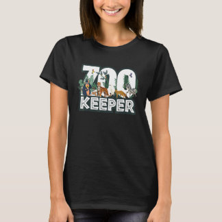 動物園の飼育員 密林 ジャングル 熱帯雨林 動物 Tシャツ