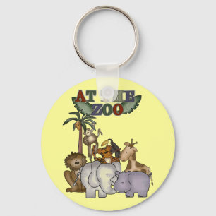 動物園のTシャツおよびギフトの動物 キーホルダー