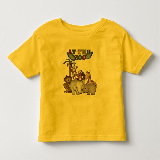 動物園のTシャツおよびギフトの動物 トドラーTシャツ (正面)