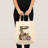 動物園のTシャツおよびギフトの動物 トートバッグ (正面(商品))