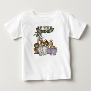 動物園のTシャツおよびギフトの動物 ベビーTシャツ