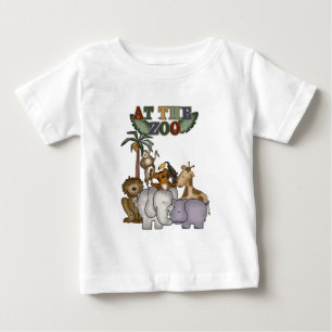 動物園のTシャツおよびギフトの動物 ベビーTシャツ
