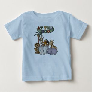 動物園のTシャツおよびギフトの動物 ベビーTシャツ