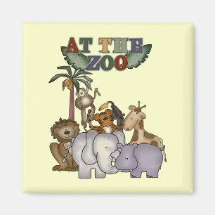 動物園のTシャツおよびギフトの動物 マグネット