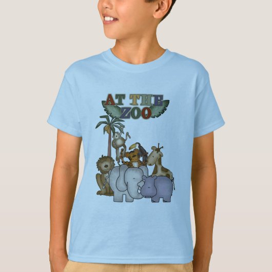 動物園のTシャツおよびギフトの動物 Tシャツ (正面)