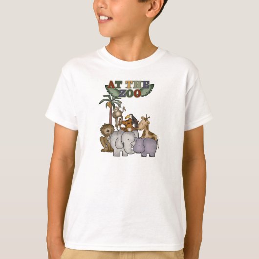 動物園のTシャツおよびギフトの動物 Tシャツ (正面)